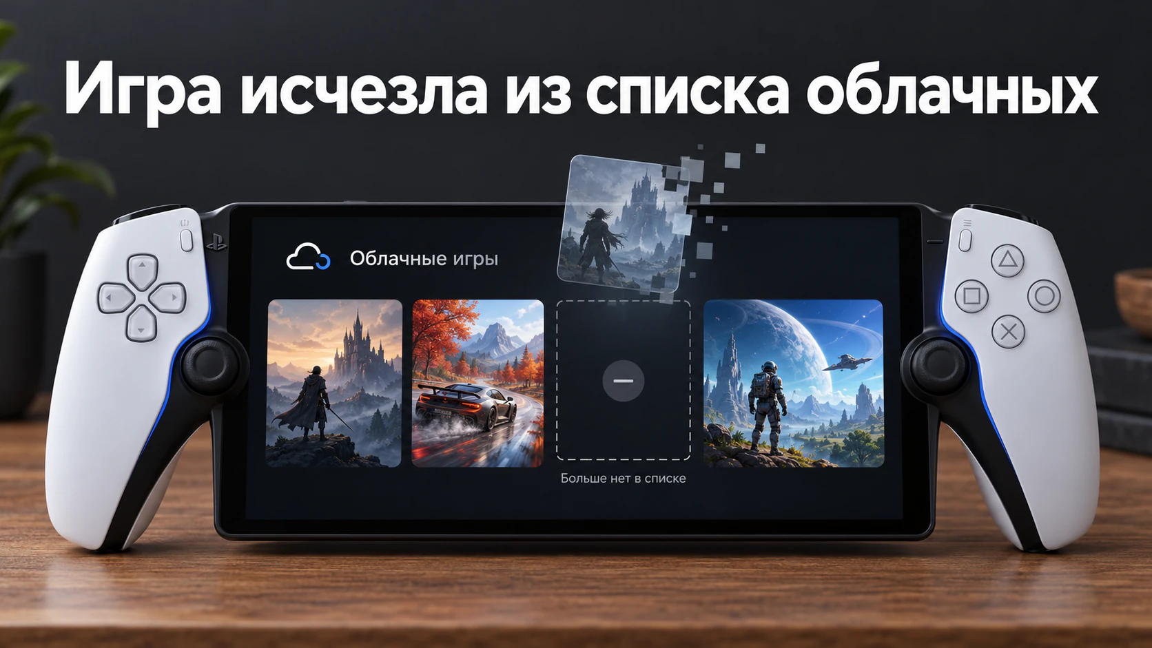 Игра исчезла из списка облачных